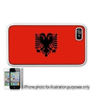   Albanian Flag Apple Iphone 4 4s Case Cover White: Everything Else