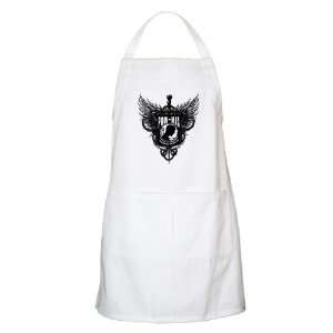  Apron White POWMIA Angel Winged Shield with Chains 