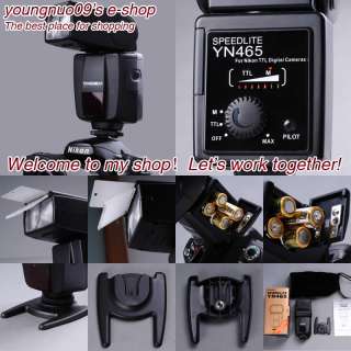 YONGNUO TTL Strobe Light YN 465 F Nikon D3100 D300 D200  