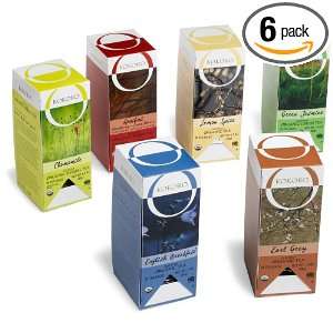 Kokoro Tea Assortment, 25 Count Tea Bags (Pack of 6)  