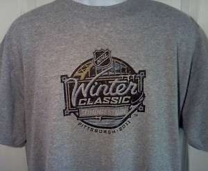 2011 Winter Classic Pittsburgh PENGUINS vs. CAPITALS Throwback T Shirt 