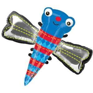  Cute Blue Dragonfly 37 Mylar Balloon: Health & Personal 