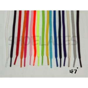 Oval athletic shoelaces 17color shoestrings(47 1/4)  