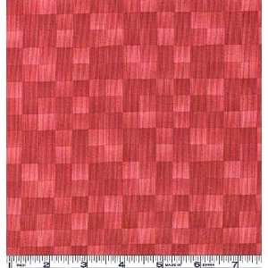  45 Wide Hearts Aflutter Checkered Tones Red Fabric By 