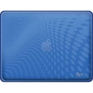 iLuv ICC802BLU Flexi Clear TPU Case With Dot Wave Pattern for Ipad 