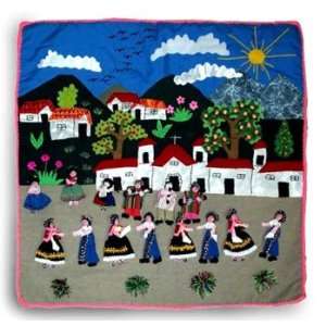  Applique wall hanging, Dance in Cuzco Home & Kitchen