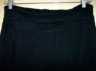 TORRID Black Cotton Fold Over Waist Lounge Pants 1 1x  