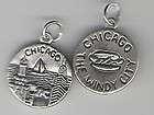 Sterling CHICAGO Illinois IL The Windy City travel charm