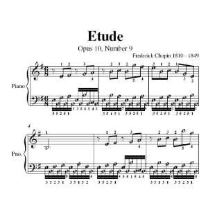   10 No 9 Chopin Elementary Piano Sheet Music Frederick Chopin Books