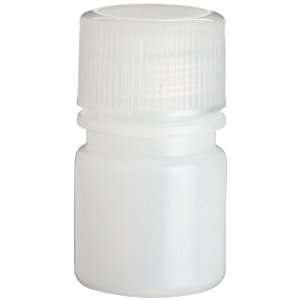 Wheaton 209043 HDPE Leak Resistant Narrow Mouth Bottle, 0.3oz With 20 