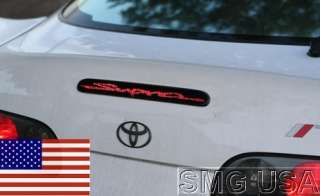 Toyota TRD SUPRA Turbo Glowing Brakelight Overlay  
