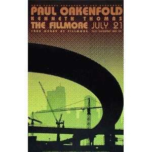  Paul Oakenfold Fillmore 2001 Concert Poster F793