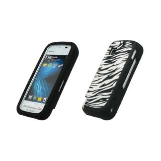 for Nokia Nuron 5230 Case Cover Silicone Zebra Skin Gel 654367233962 