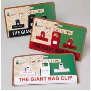  Regent Products 3 Piece Bag Clips, 1 Giant Bag Clip and 2 