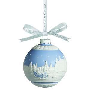  Wedgwood ® 2010 Sleigh Ride Blue Ornament: Home & Kitchen