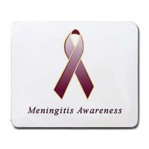 Meningitis Awareness Ribbon Mouse Pad