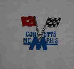 Memphis Corvette Club Tshirt XL Vintage Thin  