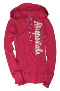 Aeropostale womens hoodie thermal henley shirt   Style # 5520  