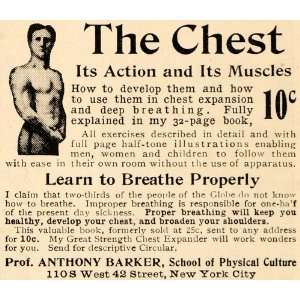  Culture Chest Health Deep Breathing   Original Print Ad Home