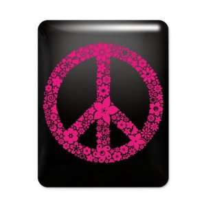  iPad Case Black Flowered Peace Symbol Pnk: Everything Else
