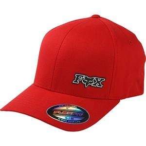  Fox Racing Dynasty Flexfit Hat   Small/Medium/Red 