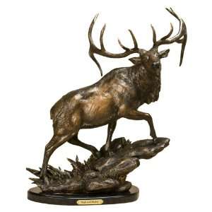  Bull Elk Sculpture   High and Mighty
