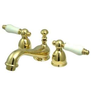 Kingston Brass KS3952PL Restoration Mini Widespread Lavatory Faucet 