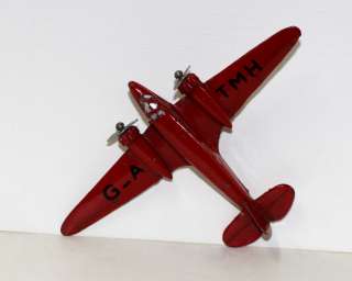 EARLY POST DINKY TOYS 62M LIGHT TRANSPORT AIRPLANE RED VNMINT  