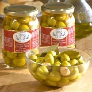 Cracked Olives with Garlic & Herb Marinade from Spain:  