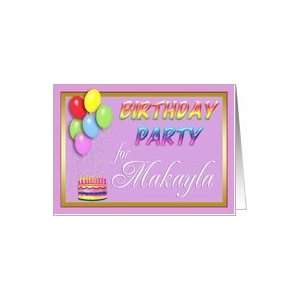  Makayla Birthday Party Invitation Card: Toys & Games