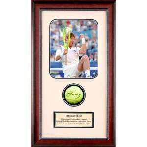  Jimmy Connors Autographed Tennis Ball Shadowbox 