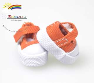 Blythe/Lati Yellow Doll Shoes Mary Jane Sneakers Orange  