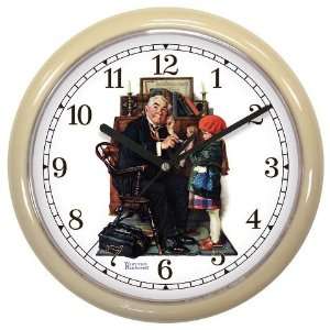  Geneva Clock Company 8302SEP 10 in. Saturday Evening Post 