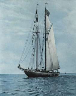 The original Canadian racing schooner Bluenose, built in Nova Scotia 