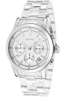 DKNY Watch NY8059 Womens Chronograph White Mother Of Pearl Dial 