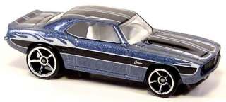 69 Chevy Camaro Metalflake Blue Gray Black and White stripes, White 