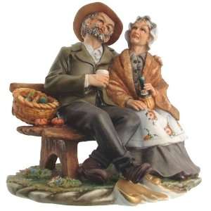  Vintage Cortese 50 Capodimonte group of an old man and 