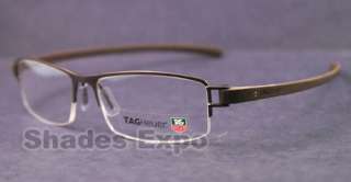 NEW TAG HEUER EYEGLASSES TH 7202 BROWN TRACK 005 AUTH  