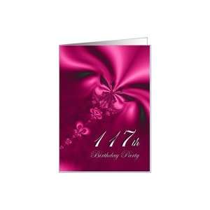  Elegant, silky, purple 117 Birthday party invitation Card 
