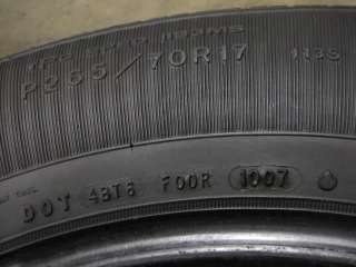 ONE GOODYEAR WRANGLER HP 265/70/17 TIRE (WC0962)  