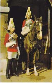 1969 HORSE LIFE GUARD POSTCARD WHITEHALL LONDON  