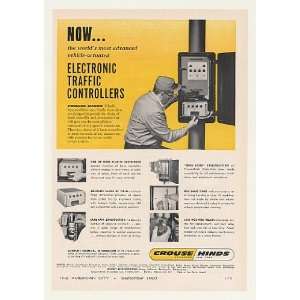  1960 Crouse Hinds Electronic Traffic Controller Print Ad 