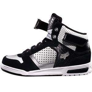  Fox Racing Overload Deluxe Hi Shoes   9.5/Black/White 