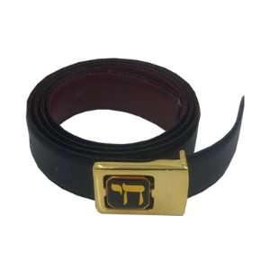 Belt. Black and Red Changable. Movable Chai Buckle. Size 34 Weist 