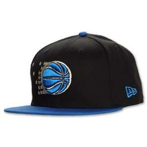  NEW ERA NBA Orlando Magic Classic Snapback Hat, Black/Blue 