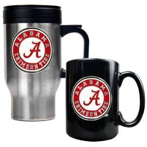  Alabama Crimson Tide NCAA Stainless Travel Mug And Ceramic 