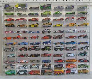 84 Hot Wheels 164 Scale Diecast Display Case, Acrylic  