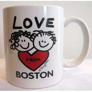  Boston Mug Souvenir Ceramic Coffee Cup with Love From 