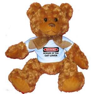   OF THE CAT LOVER Plush Teddy Bear with BLUE T Shirt: Toys & Games