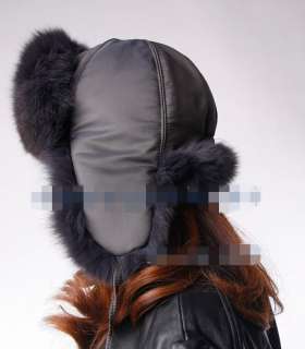 2012 new real fox fur 7 color Ushanka Bomber hat cap  